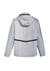 Syzmik ZJ380 Unisex Streetworx Reflective Waterproof Jacket in Reflective Silver - back view