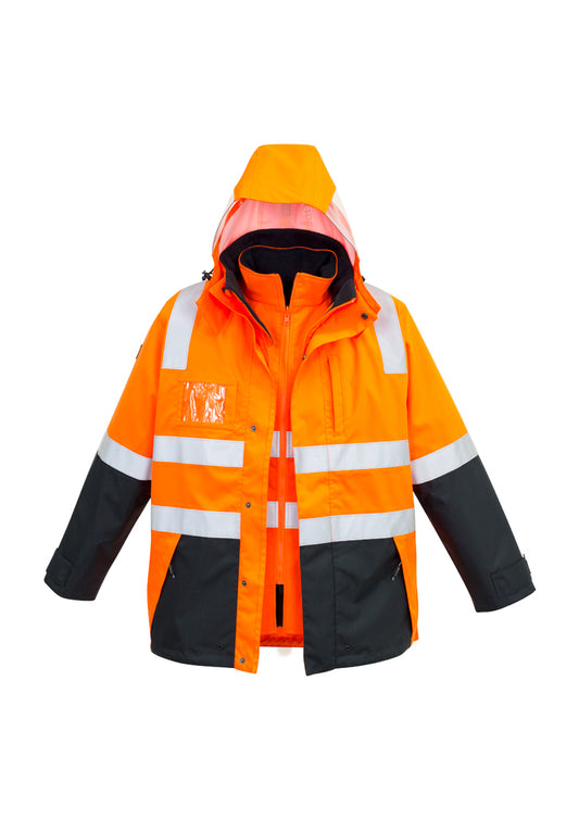 Mens Hi Vis 4 In 1 Waterproof Jacket - ZJ532 - syzmik-0