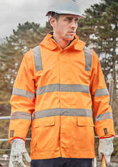 Unisex Hi Vis VIC Rail 4 In 1 Waterproof Jacket - ZJ580 - syzmik-0