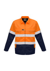 Mens Hi Vis Cotton Drill Jacket - ZJ590 - syzmik-1