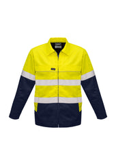 Mens Hi Vis Cotton Drill Jacket - ZJ590 - syzmik-0