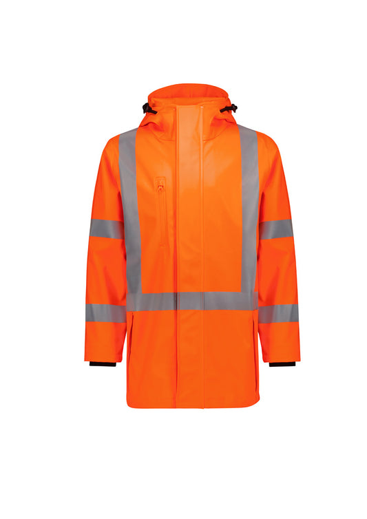 Syzmik ZJ620-AU Mens Hi Vis X Back Heavy Duty Waterproof Jacket in Orange