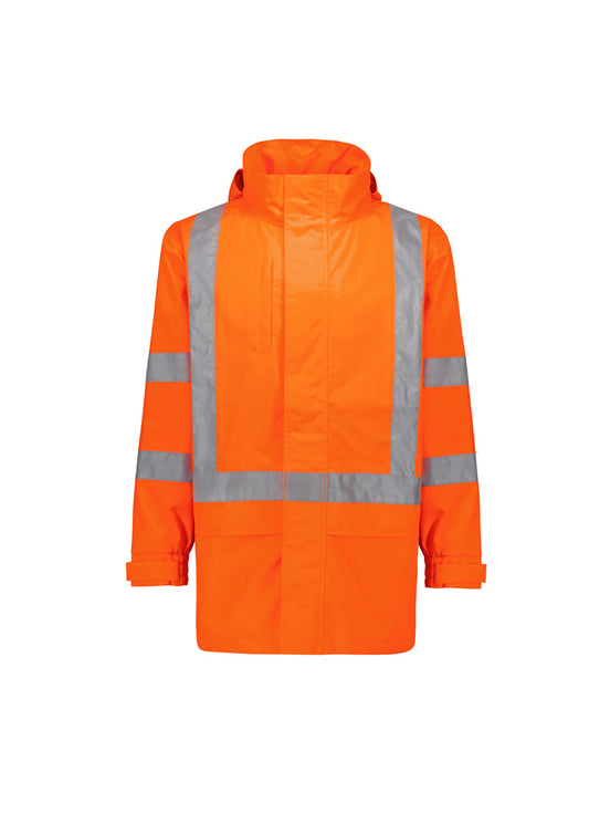 Syzmik ZJ657-AU Mens Hi Vis X Back Ultralite Waterproof Jacket in Orange
