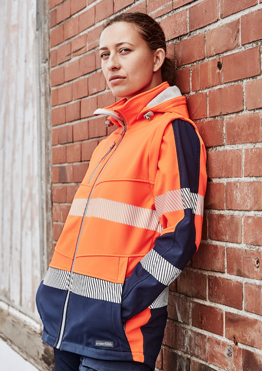 Womens Streetworx 2 In 1 Stretch Softshell Jacket - ZJ753 - syzmik-0