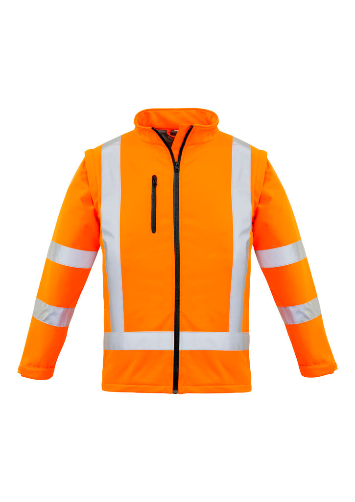 Womens Hi Vis NSW Rail X Back 2 In 1 Softshell Jacket - ZJ770 - syzmik-0