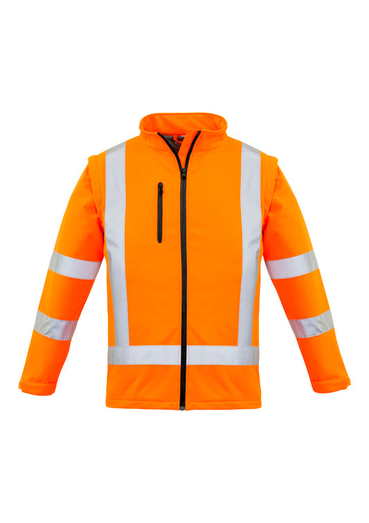 Womens Hi Vis NSW Rail X Back 2 In 1 Softshell Jacket - ZJ770 - syzmik-0