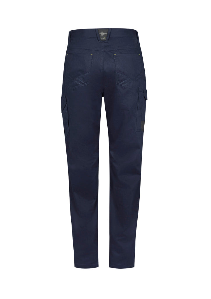 Syzmik ZP145S Mens Summer Cargo Pant (Stout) in Navy - back view