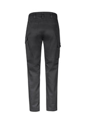 Syzmik ZP230 Mens Essential Basic Stretch Cargo Pant in Charcoal - back view