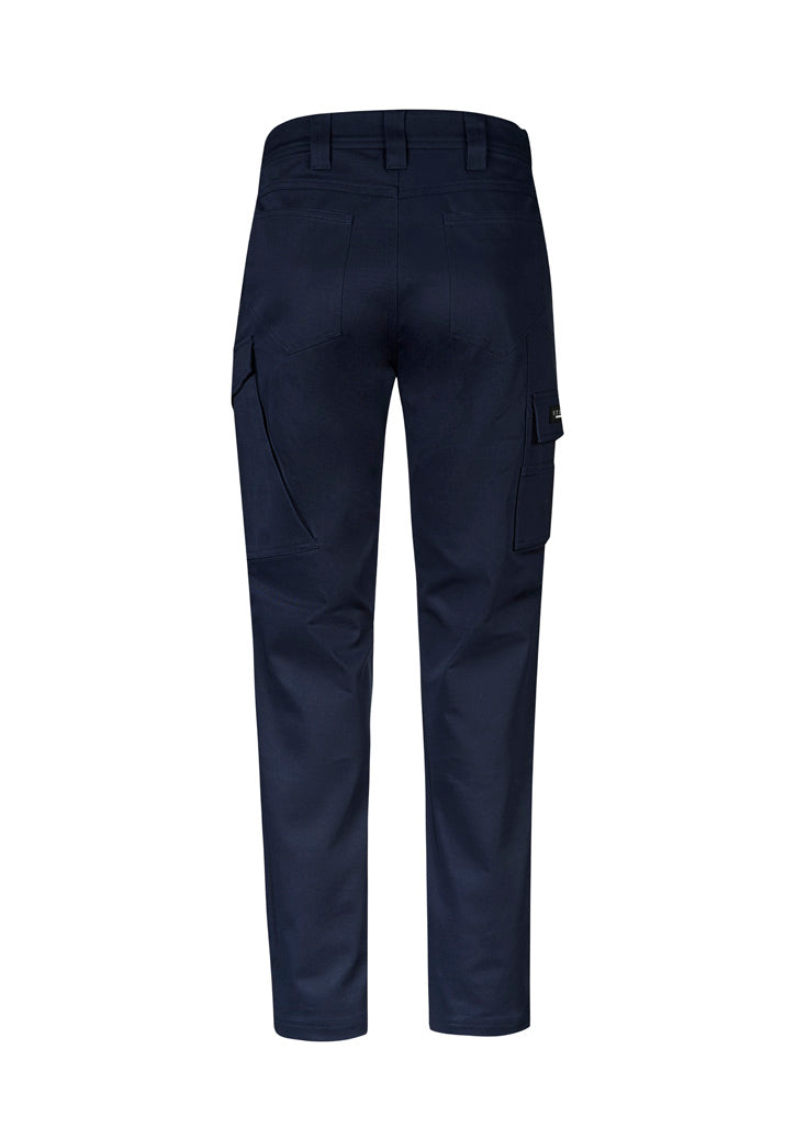 Syzmik ZP230 Mens Essential Basic Stretch Cargo Pant in Navy - back view