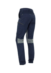 Syzmik ZP340 Mens Streetworx Stretch Pant - Cuffed in Navy - back view