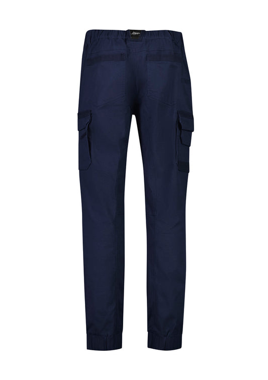 Syzmik ZP420 Mens Streetworx Heritage Pant - Cuffed in Navy - back view