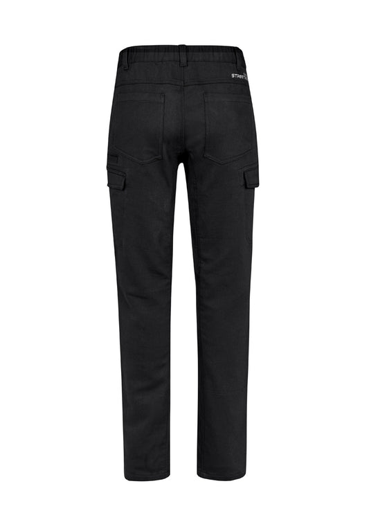 Syzmik ZP444 Mens Streetworx Comfort Pant in Black - back view