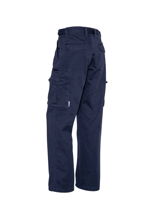 Syzmik ZP501 Mens Basic Cargo Pant (Regular) in Navy - back view