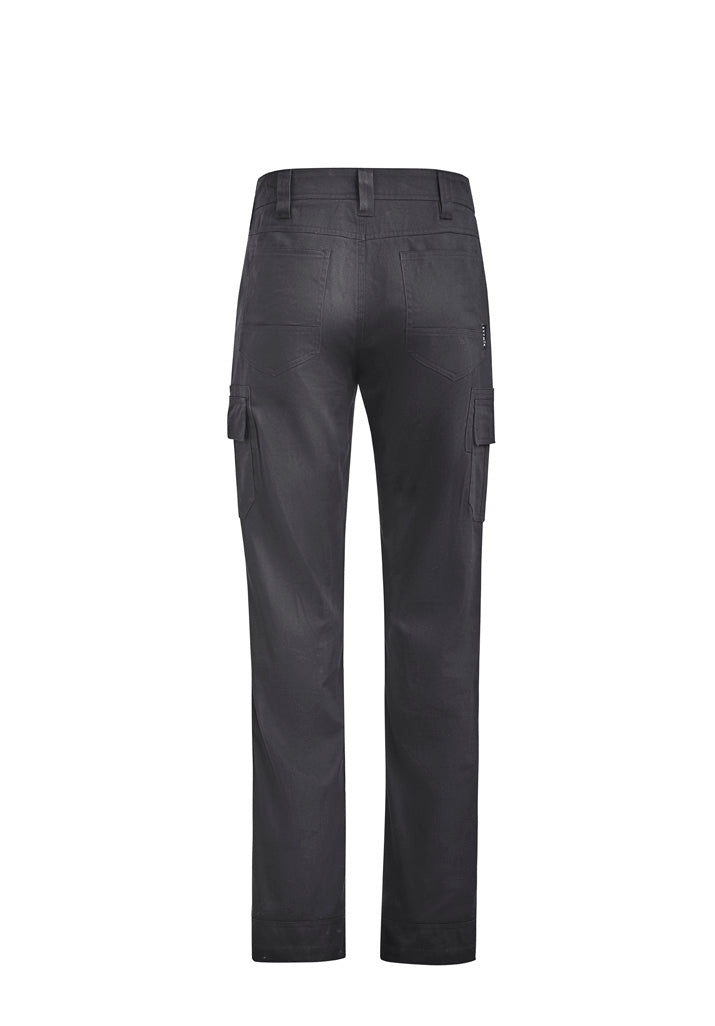 Syzmik ZP505 Mens Lightweight Drill Cargo Pant in Charcoal - back view