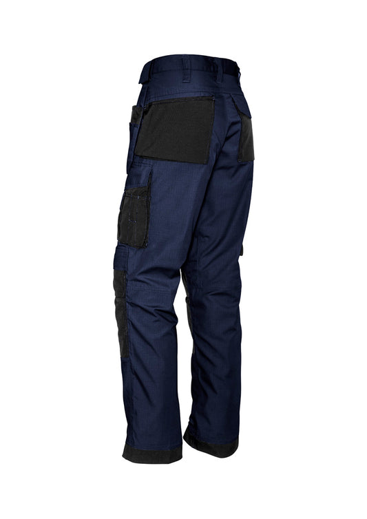 Syzmik ZP509 Mens Ultralite Multi-Pocket Pant in Navy/Black - back view