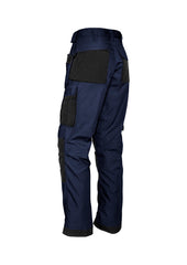 Syzmik ZP509 Mens Ultralite Multi-Pocket Pant in Navy/Black - back view