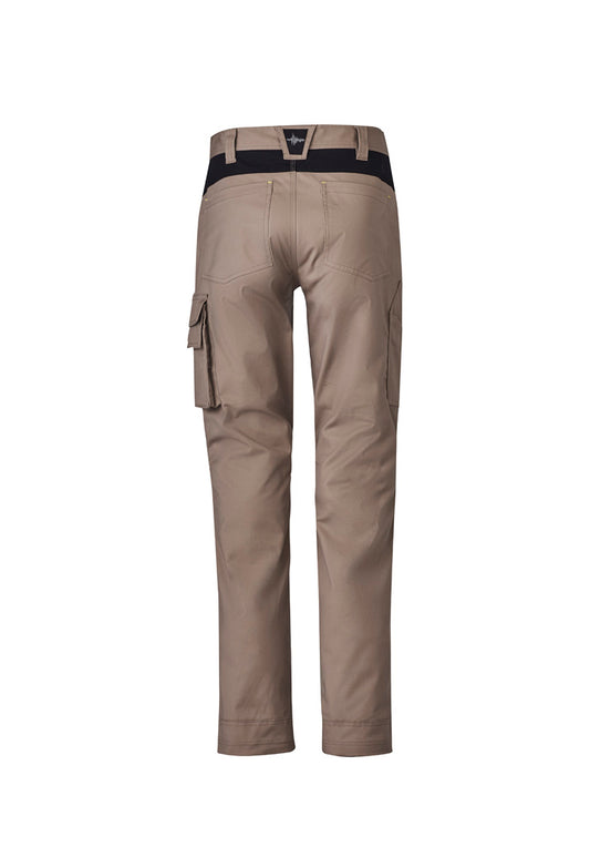 Syzmik ZP550 Mens Streetworx Tough Pant in Khaki - back view