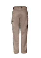 Syzmik ZP604 Mens Rugged Cooling Stretch Pant in Khaki - back view