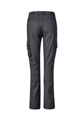 Syzmik ZP704 Womens Rugged Cooling Cargo Pant in Charcoal - back view