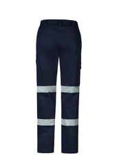 Syzmik ZP733 Womens Essential Stretch Taped Cargo Pant in Navy - back view