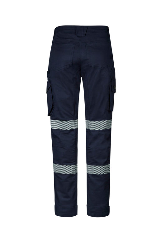 Syzmik ZP924 Mens Rugged Cooling Stretch Taped Pant in Navy - back view