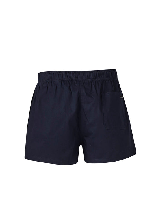 Syzmik ZS105 Mens Rugby Short in Navy - back view