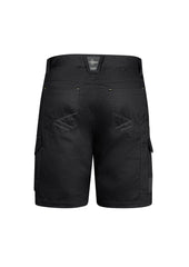 Syzmik ZS146 Mens Summer Cargo Short in Black - back view