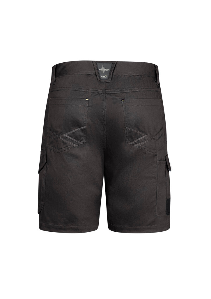 Syzmik ZS146 Mens Summer Cargo Short in Charcoal - back view