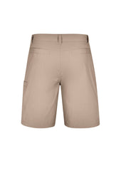 Syzmik ZS180 Mens Lightweight Outdoor Short in Khaki - back view