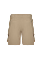 Syzmik ZS240 Mens Streetworx Board Short in Khaki - back view