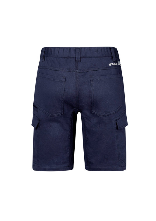 Syzmik ZS445 Mens Streetworx Comfort Short in Navy - back view