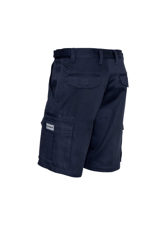 Syzmik ZS502 Mens Basic Cargo Short in Navy - back view