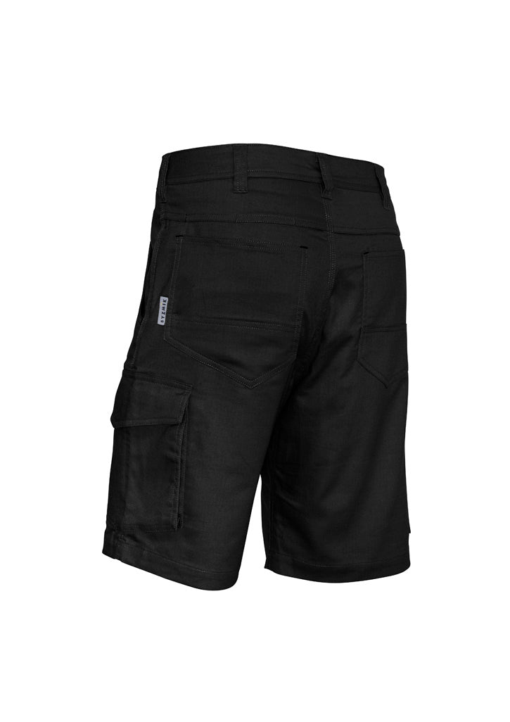 Syzmik ZS505 Mens Rugged Cooling Vented Short in Black - back view