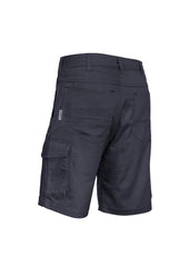 Syzmik ZS505 Mens Rugged Cooling Vented Short in Charcoal - back view