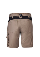 Syzmik ZS550 Mens Streetworx Tough Short in Khaki - back view