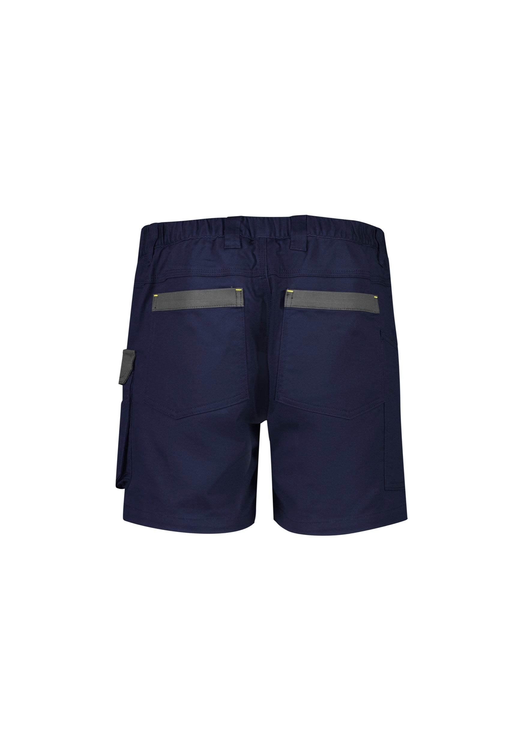 Syzmik ZS607 Mens Rugged Cooling Stretch Short Short in Navy - back view