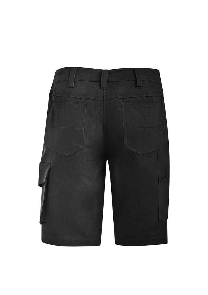 Syzmik ZS704 Womens Rugged Cooling Vented Short in Black - back view