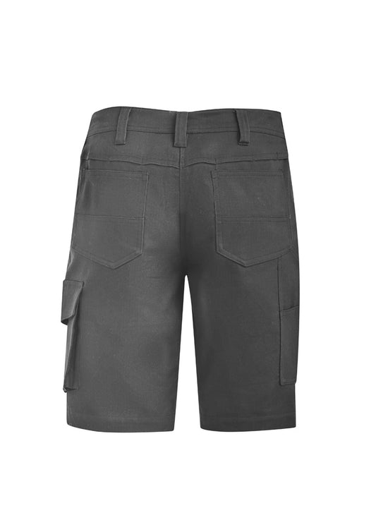 Syzmik ZS704 Womens Rugged Cooling Vented Short in Charcoal - back view