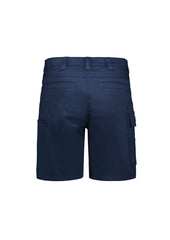 Syzmik ZS735 Womens Essential Stretch Cargo Short in Navy - back view