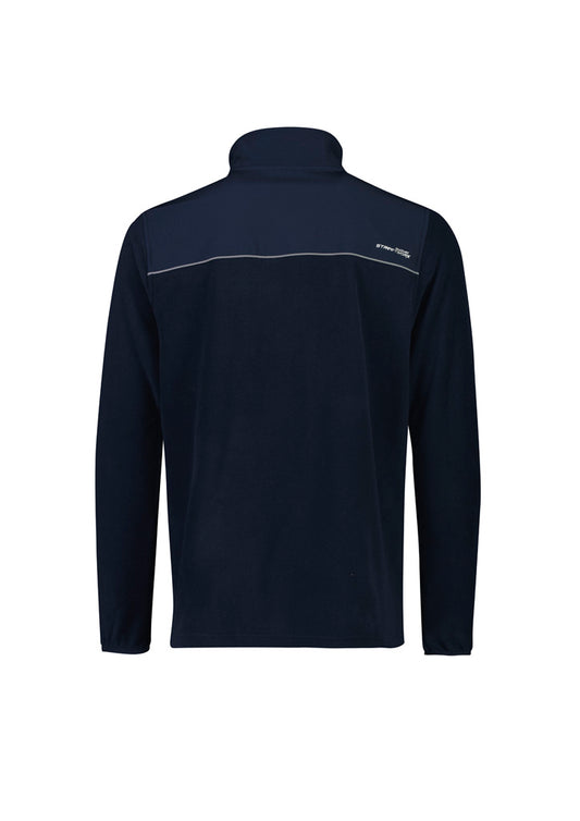 Syzmik ZT210 Unisex Streetworx Lightweight 1/4 Zip Polar Fleece in Navy - back view