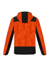 Syzmik ZT360 Unisex Streetworx Reinforced Knit Hoodie in Fluoro Orange - back view