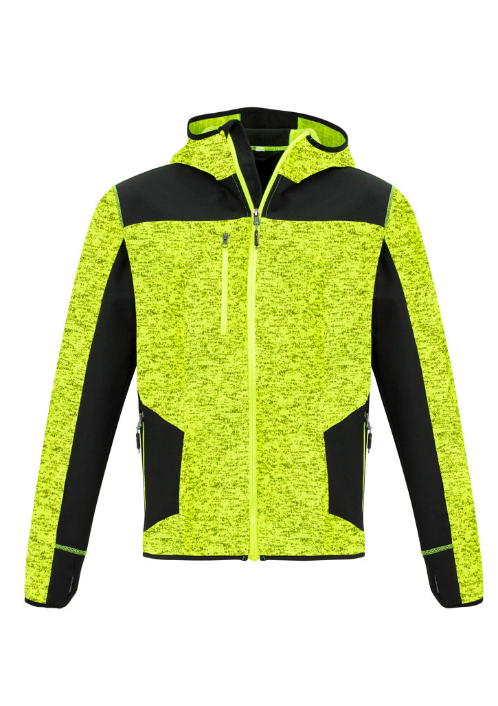 Syzmik ZT360 Unisex Streetworx Reinforced Knit Hoodie in Fluoro Yellow