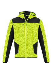Syzmik ZT360 Unisex Streetworx Reinforced Knit Hoodie in Fluoro Yellow