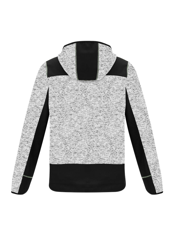 Syzmik ZT360 Unisex Streetworx Reinforced Knit Hoodie in Grey - back view