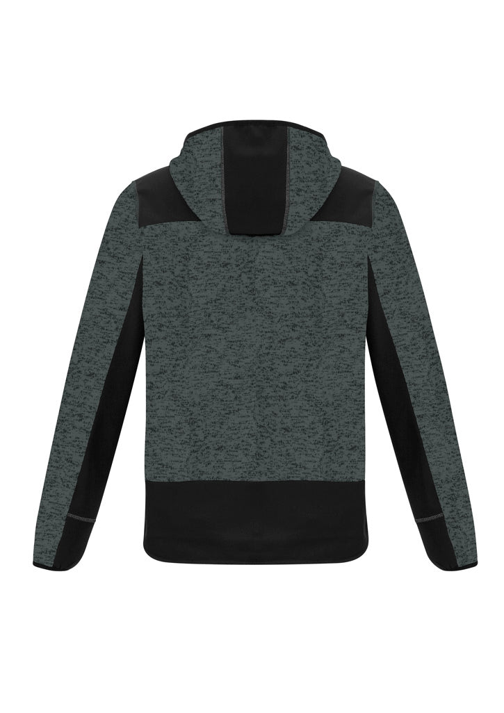 Syzmik ZT360 Unisex Streetworx Reinforced Knit Hoodie in Gunmetal - back view