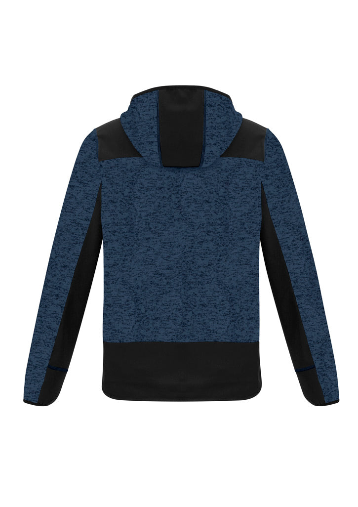 Syzmik ZT360 Unisex Streetworx Reinforced Knit Hoodie in Navy - back view