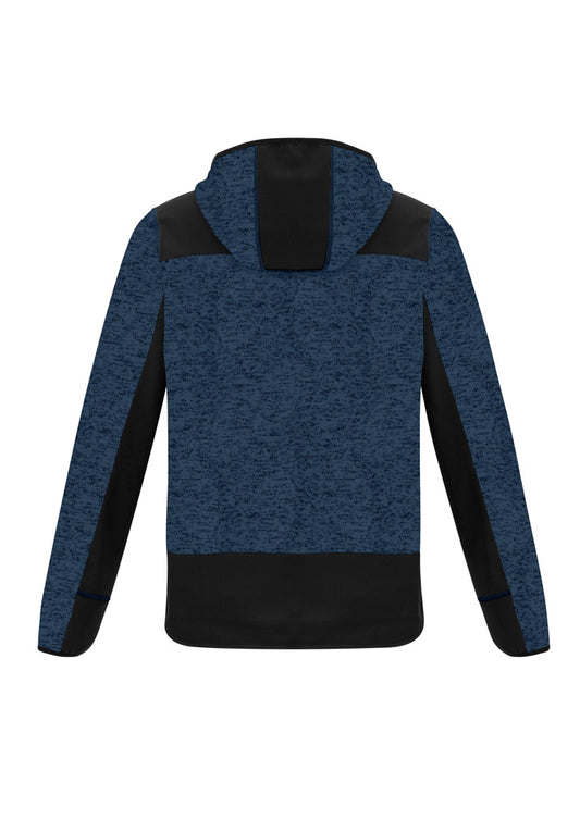 Syzmik ZT360 Unisex Streetworx Reinforced Knit Hoodie in Navy - back view