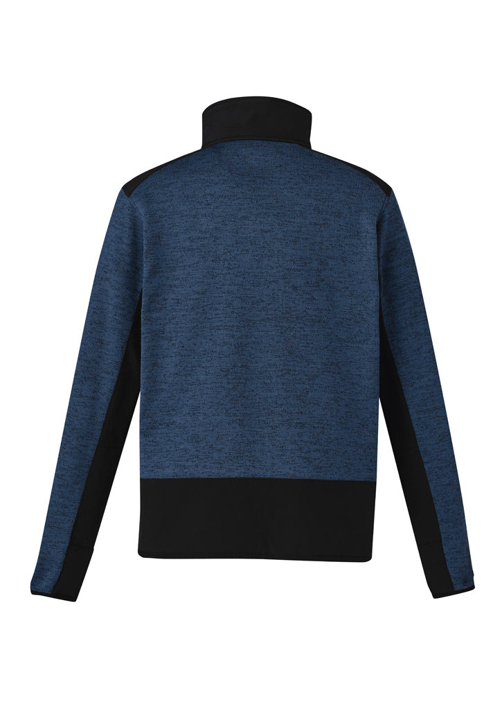 Syzmik ZT380 Unisex Streetworx Reinforced Knit 1/2 Zip Pullover in Navy - back view