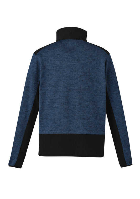 Syzmik ZT380 Unisex Streetworx Reinforced Knit 1/2 Zip Pullover in Navy - back view