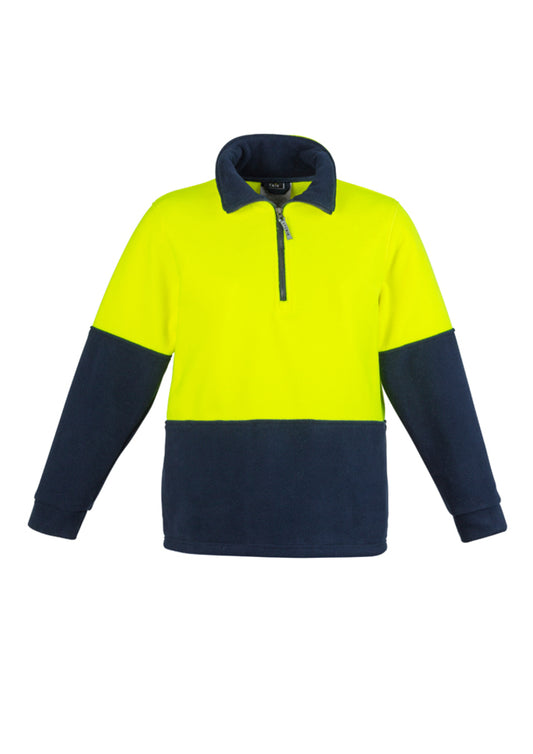 Unisex Hi Vis 1/2 Zip Polar Fleece Pullover - ZT460 - syzmik-0